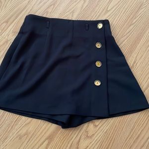Cute gold buttons skort skirt